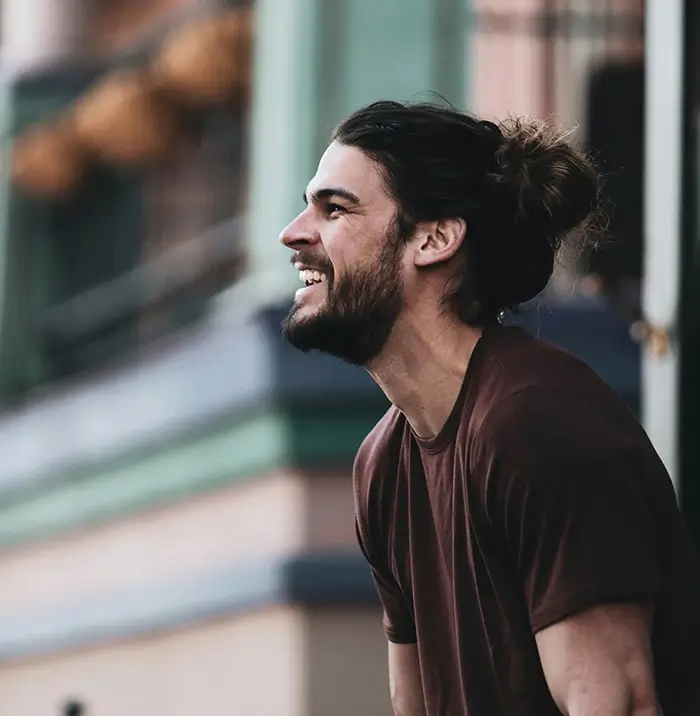Smiling man