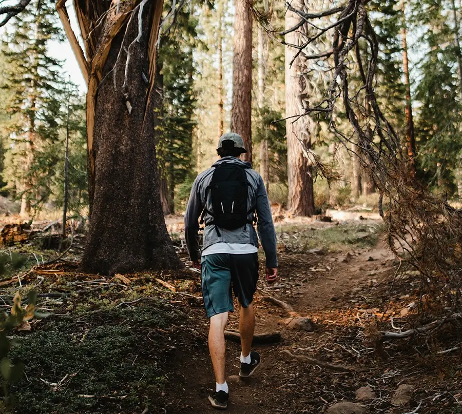 Man hiking